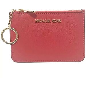 Michael Kors Jet Set Travel Small Saffiano Leather Coin Pouch -ltbry